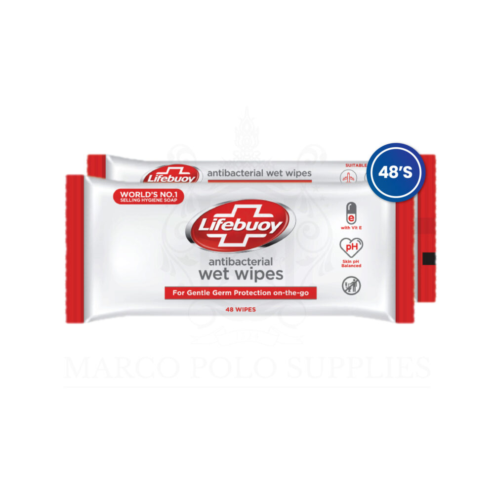 Lifebuoy Antibacterial Wet Wipes (48 wipes/pack)