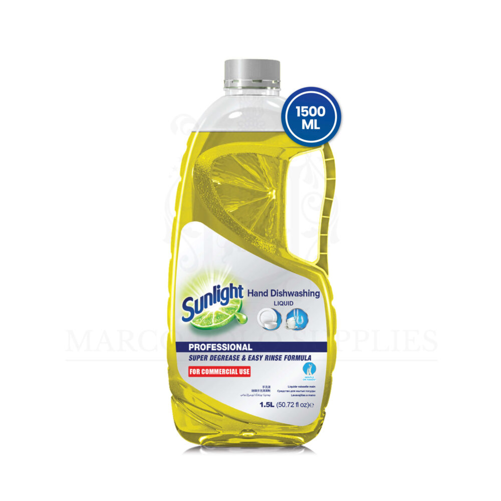 Sunlight Professional Hand Dishwashing Liquid (1500 ml) Yellow